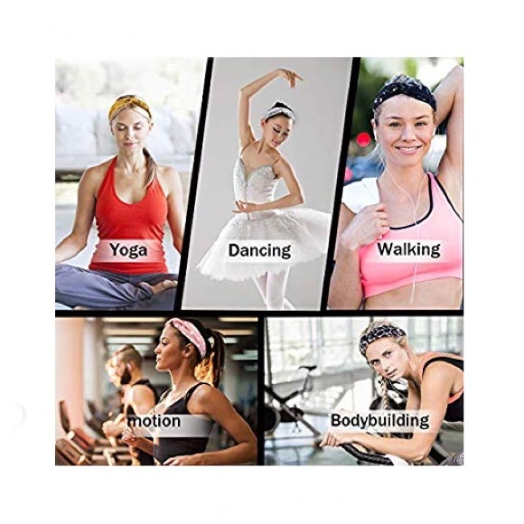 Teal Floral Boho Twist Headband - Picture 5 of 8